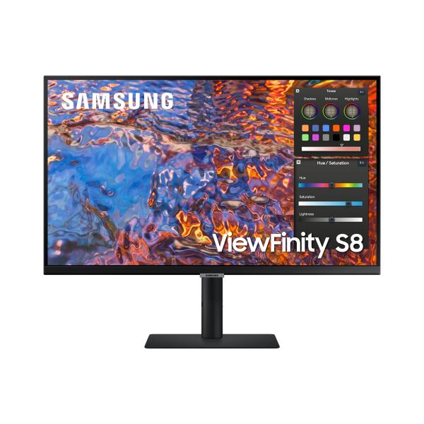 Samsung S80PB Monitor PC 81,3 cm [32] 3840 x 2160 Pixel 4K Ultra HD LED Nero (81,3cm/32'' [3840x2160] Samsung S32B800PXP ViewFinity S8 S32B800PXU 16:9 5ms IPS HDMI DisplayPort USB-C VESA Pivot 4K Black)SamsungLS32B800PXPXEN