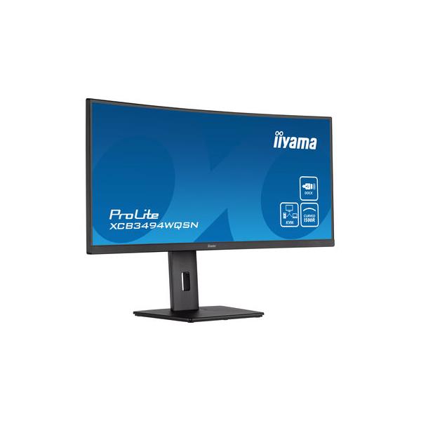 Iiyama ProLite XCB3494WQSN-B5 LED display 86,4 cm [34] 3440 x 1440 Pixel UltraWide Quad HD Nero (XCB3494WQSN-B5 86.4CM 34IN IPS - 3440X1440 300CD HDMI DP)Iiyama4948570121410XCB3494WQSN-B5