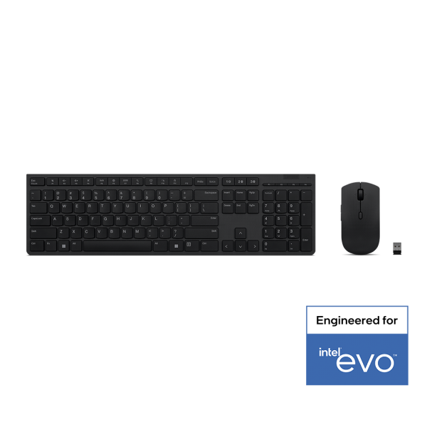 Lenovo 4X31K03931 tastiera Mouse incluso Casa/ufficio RF senza fili + Bluetooth Inglese US Nero (Keyboard Mouse Included Rf - Wireless + Bluetooth Us - English Black - Warranty: 12M)Lenovo01958920624484X31K03931