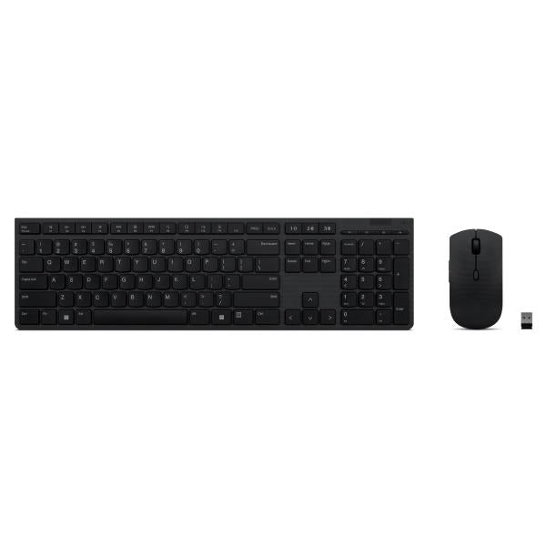 Lenovo 4X31K03931 tastiera Mouse incluso Casa/ufficio RF senza fili + Bluetooth Inglese US Nero (Keyboard Mouse Included Rf - Wireless + Bluetooth Us - English Black - Warranty: 12M)Lenovo01958920624484X31K03931