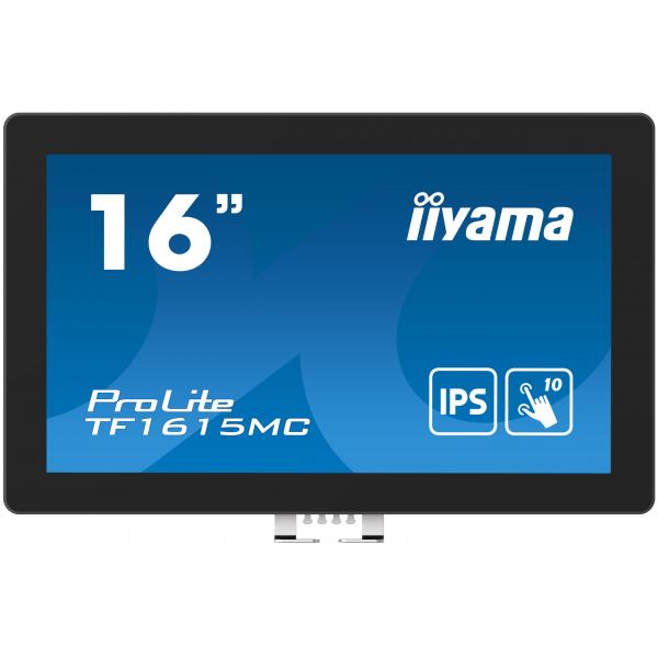 Iiyama ProLite TF1615MC-B1 Monitor PC 39,6 cm [15.6] 1920 x 1080 Pixel Full HD Touch screen Nero (iiyama ProLite TF1615MC-B1 15.6' IP65 Anti Fingerprint Open Frame Touch Screen Display)Iiyama4948570121793TF1615MC-B1