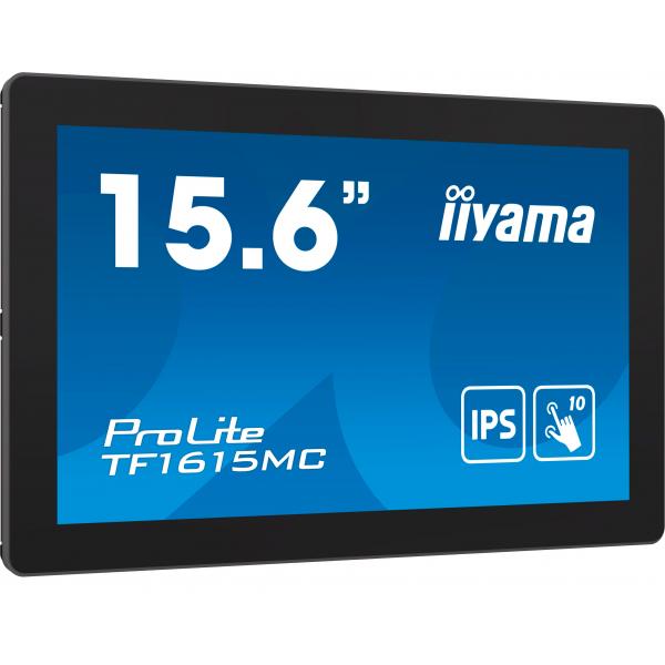 Iiyama ProLite TF1615MC-B1 Monitor PC 39,6 cm [15.6] 1920 x 1080 Pixel Full HD Touch screen Nero (16 ProLite TF1615MC-B1 Touch Screen Monitor - 16 Black LED Open Frame Touchscreen Monitor VGA DisplayPort and HDMI)Iiyama4948570121793TF1615MC-B1