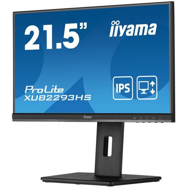 Iiyama ProLite XUB2293HS-B5 Monitor PC 54,6 cm [21.5] 1920 x 1080 Pixel Full HD LED Nero (PROLITE XUB2293HS-B5 21.5IN ETE - IPS 1920X1080 250CD/QM 3MS SPEAK)Iiyama4948570121137XUB2293HS-B5