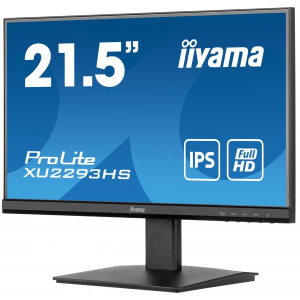 Iiyama ProLite XU2293HS-B5 Monitor PC 54,6 cm [21.5] 1920 x 1080 Pixel Full HD LED Nero (21.5 ProLite XU2293HS-B5 Monitor - 21.5 Black\sLED Monitor Full HD Speakers VGA DisplayPort and HDMI)Iiyama4948570121120XU2293HS-B5