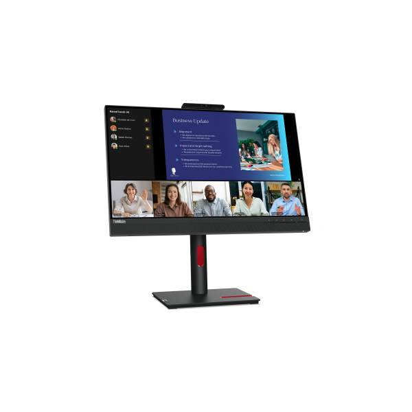 Lenovo ThinkVision T24v-30 Monitor PC 60,5 cm [23.8] 1920 x 1080 Pixel Full HD LED Nero (ThinkVision T24v-30 FHD/CAM/Speak 24''Monitor. WARRANTY: 3YR CCR)Lenovo63D8MAT3EU