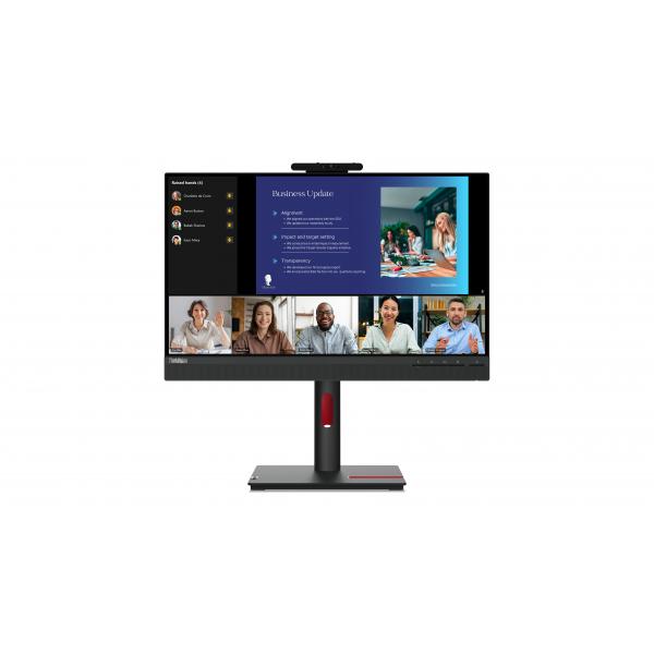 Lenovo ThinkVision T24v-30 Monitor PC 60,5 cm [23.8] 1920 x 1080 Pixel Full HD LED Nero (ThinkVision T24v-30 FHD/CAM/Speak 24''Monitor. WARRANTY: 3YR CCR)Lenovo63D8MAT3EU