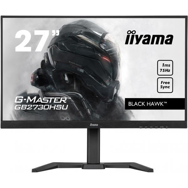 Iiyama G-MASTER Monitor PC 68,6 cm [27] 1920 x 1080 Pixel Full HD LED Nero (iiyama ProLite GB2730HSU-B5 27' Black Hawk Gaming Monitor with Height Adjust Stand)Iiyama4948570121984GB2730HSU-B5