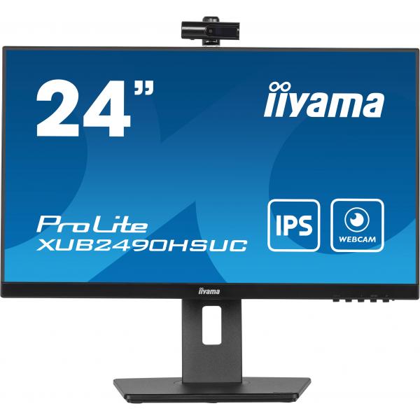 Iiyama ProLite Monitor PC 60,5 cm [23.8] 1920 x 1080 Pixel Full HD LED Nero (XUB2490HSUC-B5 23.8IN IPS FHD - 250CD/4MS/HDMI/VGA/DP/USB HUB/WC)Iiyama4948570121472XUB2490HSUC-B5