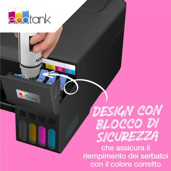 Epson Flacone di inchiostro Ciano 107 EcoTank (EPSON 107 CYAN ECOTANK EcoTank ET-18100)EpsonC13T09B240