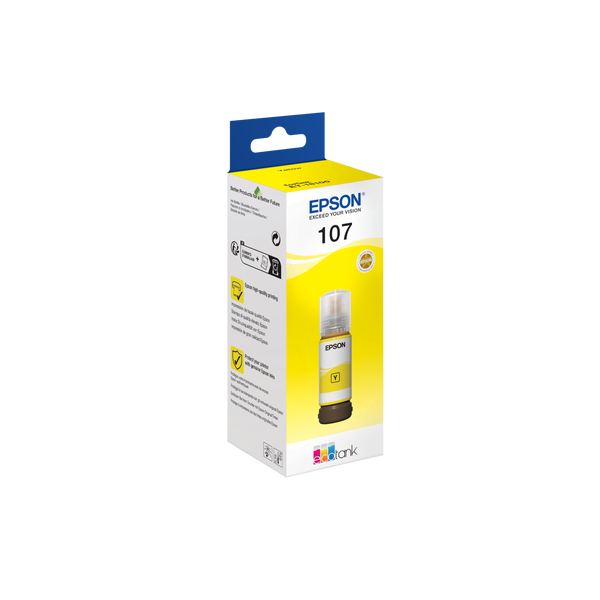 Epson 107 cartuccia d'inchiostro 1 pz Originale Giallo (Epson EcoTank 107 - gul - original - b)EpsonC13T09B440