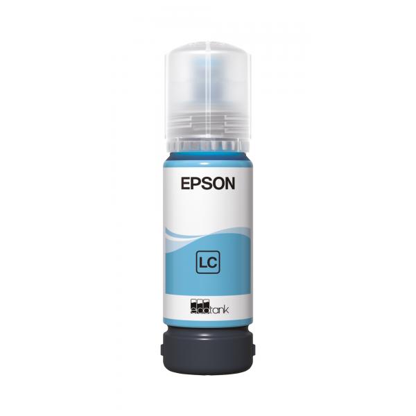 Epson Flacone di inchiostro Ciano chiaro 107 EcoTank (EPSON 107 LIGHT CYAN ECOTANK EcoTank ET-18100)EpsonC13T09B540