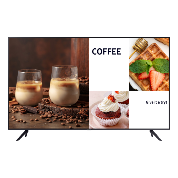 Samsung BE75C-H Pannello piatto per segnaletica digitale 190,5 cm [75] LED Wi-Fi 4K Ultra HD Nero Processore integrato Tizen (Samsung BE75C-H - 75 Categoria diagonale BEC-H Series TV LCD retroilluminato a LED - Crystal UHD - segnaletica digitale - Sm...