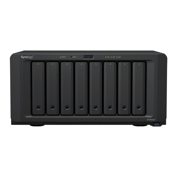 Synology DiskStation DS1823XS+ server NAS e di archiviazione Tower Ryzen Embedded V1780B 8 GB DDR4 0 TB DiskStation Manager Nero (Synology DS1823xs+ 8 BAY NAS Desktop)SynologyDS1823XS+