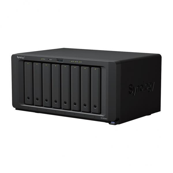 Synology DiskStation DS1823XS+ server NAS e di archiviazione Tower Ryzen Embedded V1780B 8 GB DDR4 0 TB DiskStation Manager Nero (Synology DS1823xs+ 8 bay desktop NAS - AMD Ryzen V1780B; 8GB DDR4 SO-DIMM [expandable 32GB]; 2 x 1GbE and 1 x 10GbE; 2 x...
