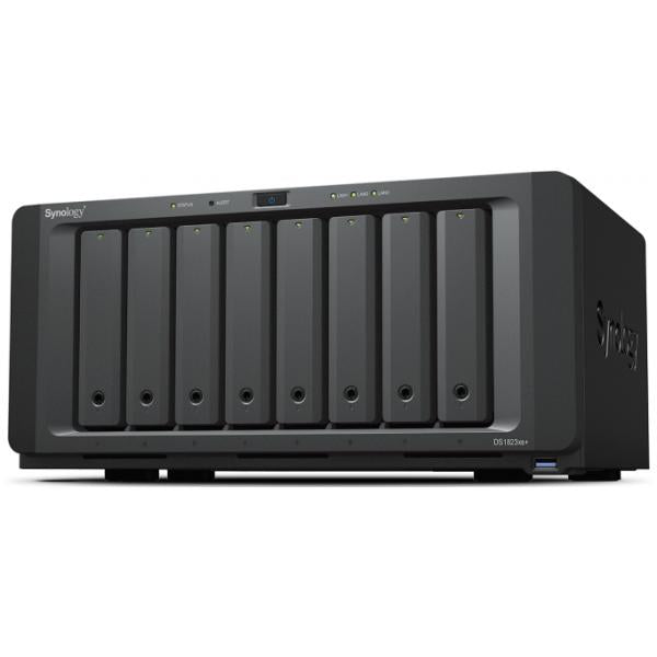 Synology DiskStation DS1823XS+ server NAS e di archiviazione Tower Ryzen Embedded V1780B 8 GB DDR4 0 TB DiskStation Manager Nero (Synology DS1823xs+ 8 bay desktop NAS - AMD Ryzen V1780B; 8GB DDR4 SO-DIMM [expandable 32GB]; 2 x 1GbE and 1 x 10GbE; 2 x...