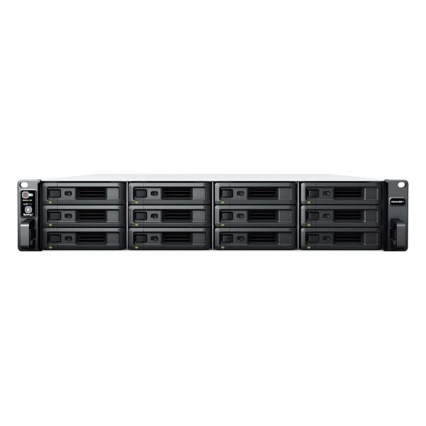 Synology RackStation RS2423RP+ server NAS e di archiviazione Armadio [2U] Ryzen Embedded V1780B 8 GB DDR4 0 TB DiskStation Manager Nero, Grigio (Synology RS2423RP+ 12 bay NAS - AMD Ryzen V1780B; 8GB DDR4 ECC [supports max 32GB]; 2 x 10GbE; 2 x 1GbE; ...