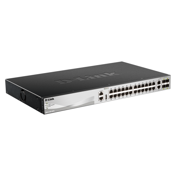 D-Link DGS-3130-30TS Gestito L3 Gigabit Ethernet [10/100/1000] Nero (D-Link DGS 3130-30TS - Switch - L3 Lite - Managed - 24 x 10/100/1000 + 2 x 10 Gigabit Ethernet + 4 x 10 Gigabit SFP+ - desktop, rack-mountable)D-link0790069469978DGS-3130-30TS/B