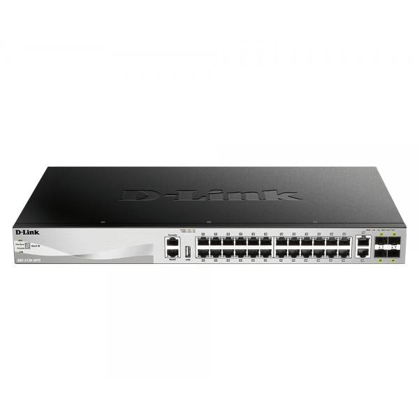D-Link DGS-3130-30TS Gestito L3 Gigabit Ethernet [10/100/1000] Nero (D-Link DGS 3130-30TS - Switch - L3 Lite - Managed - 24 x 10/100/1000 + 2 x 10 Gigabit Ethernet + 4 x 10 Gigabit SFP+ - desktop, rack-mountable)D-link0790069469978DGS-3130-30TS/B