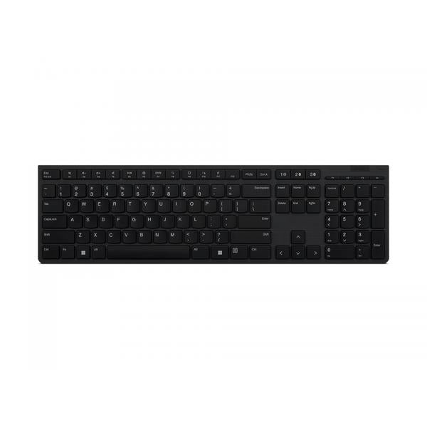 Lenovo 4Y41K04067 tastiera Casa/ufficio RF senza fili + Bluetooth QWERTY Inglese UK Grigio (Lenovo Professional - Keyboard - wireless - Bluetooth, 2.4 GHz - QWERTY - UK - grey - brown box) - Versione UKLenovo4Y41K04067