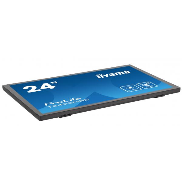 Iiyama T2455MSC-B1 visualizzatore di messaggi Pannello piatto per segnaletica digitale 61 cm [24] LED 400 cd/m Full HD Nero Touch screen (iiyama ProLite T2455MSC-B1 - Monitor a LED - 24 [23.8 visualizzabile] - touchscreen - 1920 x 1080 Full HD [1080p...