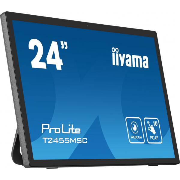 Iiyama T2455MSC-B1 Monitor PC 61 cm [24] 1920 x 1080 Pixel Full HD LED Touch screen Nero (24 PROLITE T2455MSC-B1 Multi-Touch Monitor - 24 Black LED Touchscreen Monitor Full HD DisplayPort USB and HDMI)Iiyama4948570118960T2455MSC-B1
