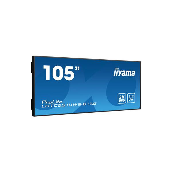 Iiyama LH10551UWS-B1AG visualizzatore di messaggi Pannello piatto per segnaletica digitale 2,66 m [104.7] LED 500 cd/m UltraWide Full HD Nero 24/7 (iiyama ProLite LH10551UWS-B1AG 105' IPS 21:9 5K Ultra-Wide Ultra-Large Format Display)Iiyama4948570121...