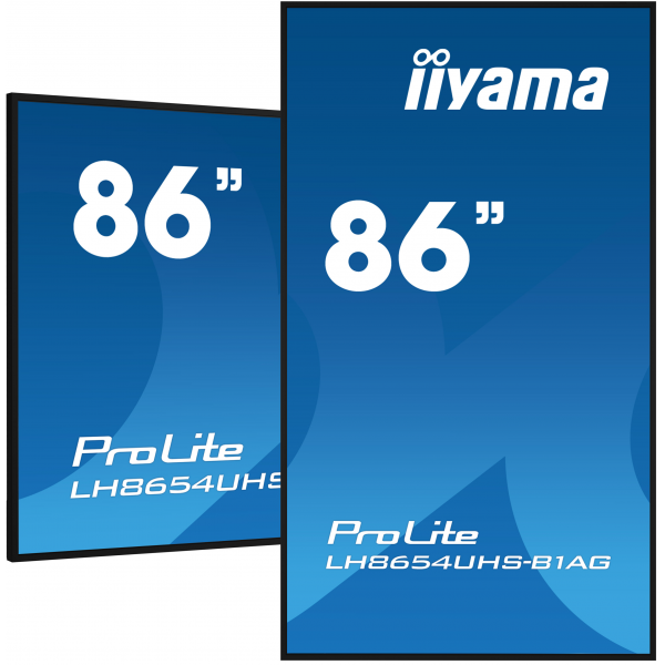 Iiyama To Be Updated 2,17 m [85.6] LED Wi-Fi 4K Ultra HD Nero (Iiyama LH8654UHS-B1AG - 86 Categoria diagonale LH54 Series Display LCD retroilluminato a LED - segnaletica digitale interattiva - con lettore multimediale integrato nel SoC - 4K UHD [2160...