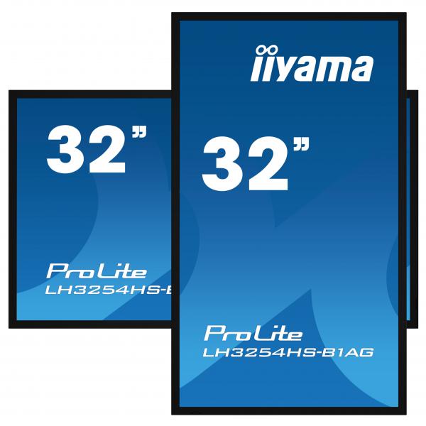 Iiyama LH3254HS-B1AG visualizzatore di messaggi Pannello piatto per segnaletica digitale 80 cm [31.5] LCD Wi-Fi 500 cd/m Full HD Nero Processore integrato Android 11 24/7 (iiyama LH3254HS-B1AG Signage Display Digital signage flat panel 80 cm [31.5'] ...