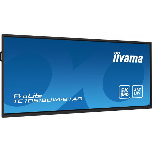 Iiyama TE10518UWI-B1AG visualizzatore di messaggi Pannello A digitale 2,67 m [105] LED Wi-Fi 450 cd/m 5K Ultra HD Nero Touch screen Processore integrato Android 24/7 (iiyama ProLite TE10518UWI-B1AG 105 Kl)Iiyama4948570122011TE10518UWI-B1AG