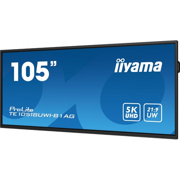 Iiyama TE10518UWI-B1AG visualizzatore di messaggi Pannello A digitale 2,67 m [105] LED Wi-Fi 450 cd/m 5K Ultra HD Nero Touch screen Processore integrato Android 24/7 (iiyama ProLite TE10518UWI-B1AG 105 Kl)Iiyama4948570122011TE10518UWI-B1AG