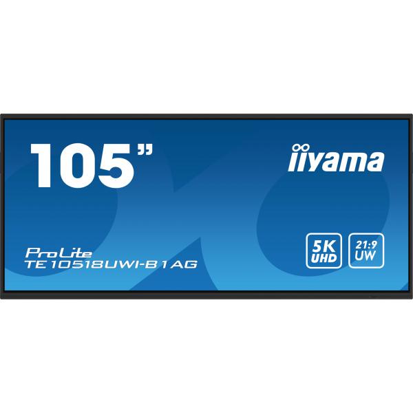 Iiyama TE10518UWI-B1AG visualizzatore di messaggi Pannello A digitale 2,67 m [105] LED Wi-Fi 450 cd/m 5K Ultra HD Nero Touch screen Processore integrato Android 24/7 (105 TE10518UWI-B1AG Interactive Display - 105 Black Interactive Display 5K UHD 450 ...