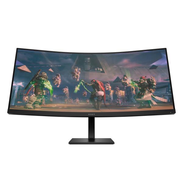 OMEN by HP Monitor da gaming curvo 34 WQHD 165 Hz  OMEN 34c (Omen By Hp 34C Computer - Monitor 86.4 Cm [34] 3440 X - 1440 Pixels Wide Quad Hd Led Black - Warranty: 12M)Hp780K8E9