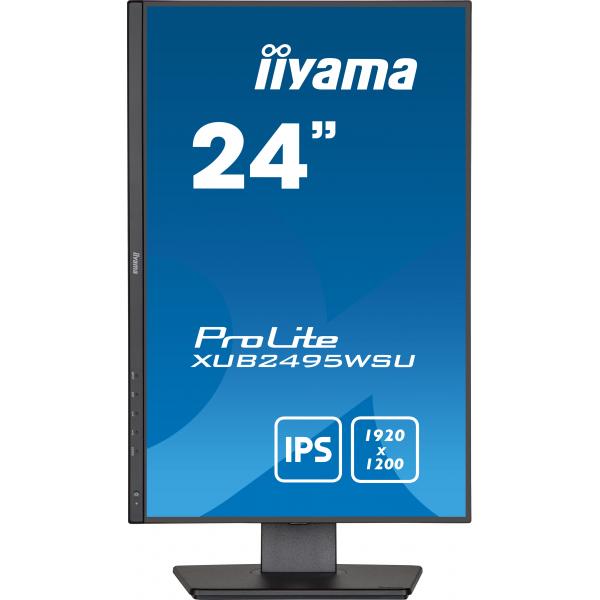 Iiyama ProLite XUB2495WSU-B5 Monitor PC 61,2 cm [24.1] 1920 x 1200 Pixel WUXGA LCD Nero (iiyama ProLite XUB2495WSU-B5 sk?rm - 2)Iiyama4948570121496XUB2495WSU-B5