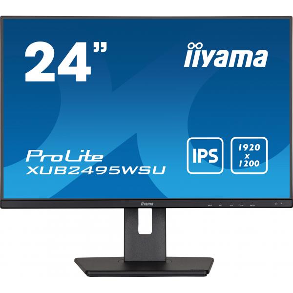Iiyama ProLite XUB2495WSU-B5 Monitor PC 61,2 cm [24.1] 1920 x 1200 Pixel WUXGA LCD Nero (iiyama ProLite XUB2495WSU-B5 sk?rm - 2)Iiyama4948570121496XUB2495WSU-B5