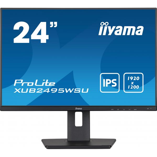 Iiyama ProLite XUB2495WSU-B5 Monitor PC 61,2 cm [24.1] 1920 x 1200 Pixel WUXGA LCD Nero (iiyama ProLite XUB2495WSU-B5 computer monitor 61.2 cm [24.1'] 1920 x 1200 pixels WUXGA LCD Black)Iiyama4948570121496XUB2495WSU-B5