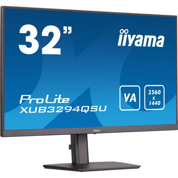 Iiyama ProLite XUB3294QSU-B1 Monitor PC 80 cm [31.5] 2560 x 1440 Pixel Wide Quad HD LCD Nero (iiyama ProLite XUB3294QSU-B1 computer monitor 80 cm [31.5'] 2560 x 1440 pixels Wide Quad HD LCD Black)Iiyama4948570120864XUB3294QSU-B1