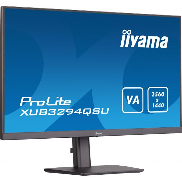 Iiyama ProLite XUB3294QSU-B1 Monitor PC 80 cm [31.5] 2560 x 1440 Pixel Wide Quad HD LCD Nero (iiyama ProLite XUB3294QSU-B1 computer monitor 80 cm [31.5'] 2560 x 1440 pixels Wide Quad HD LCD Black)Iiyama4948570120864XUB3294QSU-B1