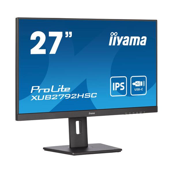 Iiyama ProLite XUB2792HSC-B5 LED display 68,6 cm [27] 1920 x 1080 Pixel Full HD Nero (iiyama ProLite XUB2792HSC-B5 27' 1920 x 1080 pixels Full HD IPS Display)Iiyama4948570121786XUB2792HSC-B5