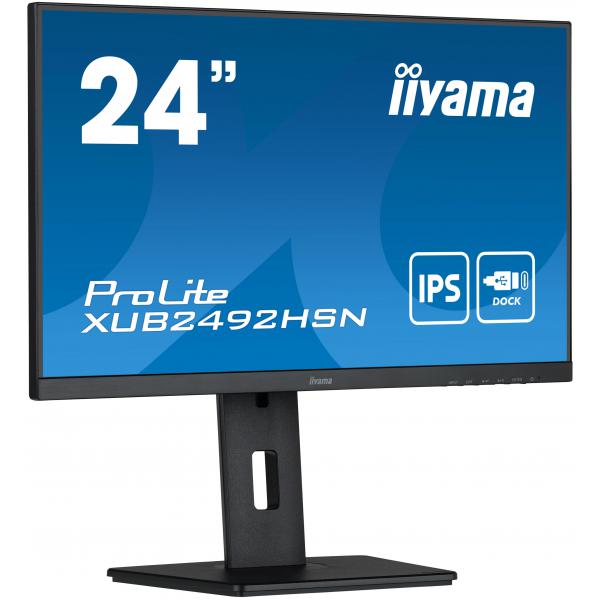 Iiyama ProLite XUB2492HSN-B5 LED display 61 cm [24] 1920 x 1080 Pixel Full HD Nero (Iiyama XUB2492HSN-B5 Monitor)Iiyama4948570121526XUB2492HSN-B5