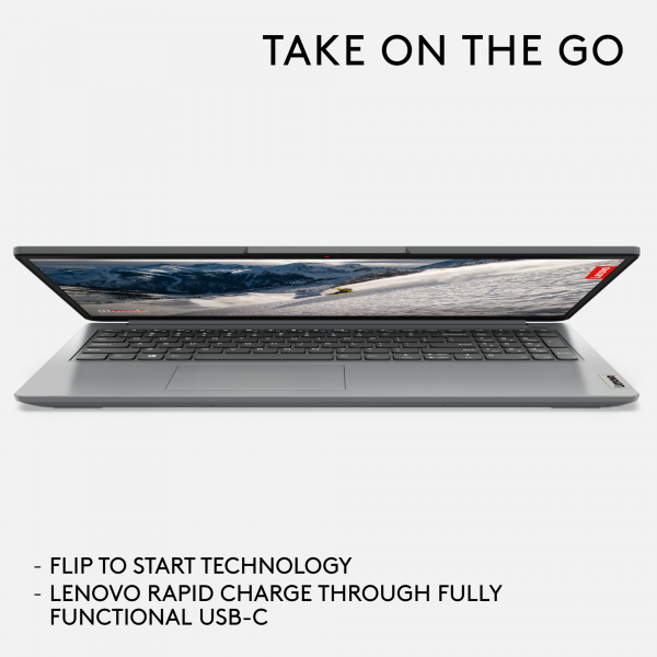 Lenovo IdeaPad 1 15AMN7 AMD Ryzen 5 7520U Computer portatile 39,6 cm [15.6] Full HD 16 GB LPDDR5-SDRAM 512 GB SSD Wi-Fi 6 [802.11ax] Windows 11 Home in S mode Inglese UK Grigio (Lenovo) - Versione UKLenovo019680330838982VG004UUK