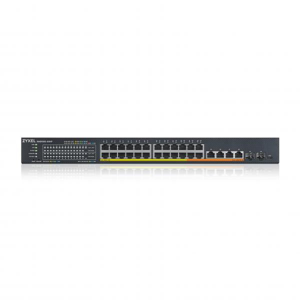 Zyxel XMG1930-30HP Gestito L3 2.5G Ethernet [100/1000/2500] Supporto Power over Ethernet [PoE] 1U Nero (Zyxel XMG1930 Series XMG1930-30HP - Switch - managed, NebulaFLEX cloud - L3 Lite - smart - 20 x 100/1000/2.5G [PoE+] + 4 x 100/1000/2.5G [PoE++] +...