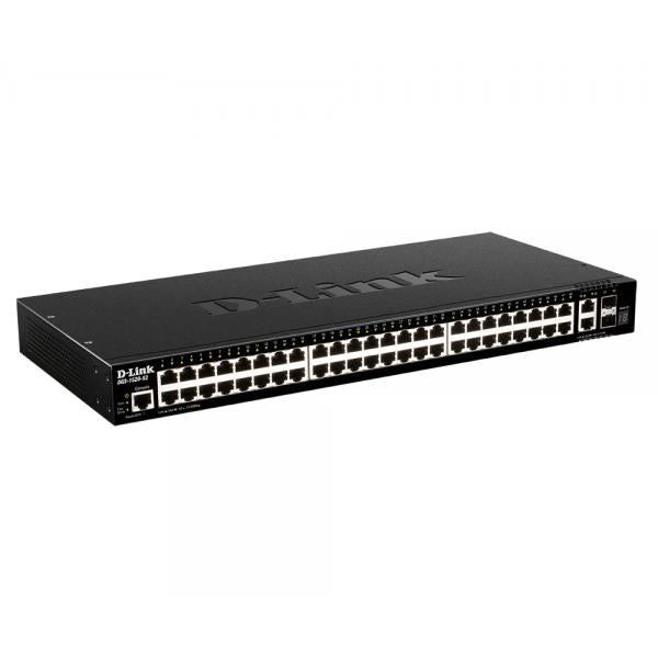 D-Link DGS-1520-52/E switch di rete Gestito L3 10G Ethernet [100/1000/10000] 1U Nero (52-P SMART MANAGED SWITCH)D-link0790069472039DGS-1520-52/E