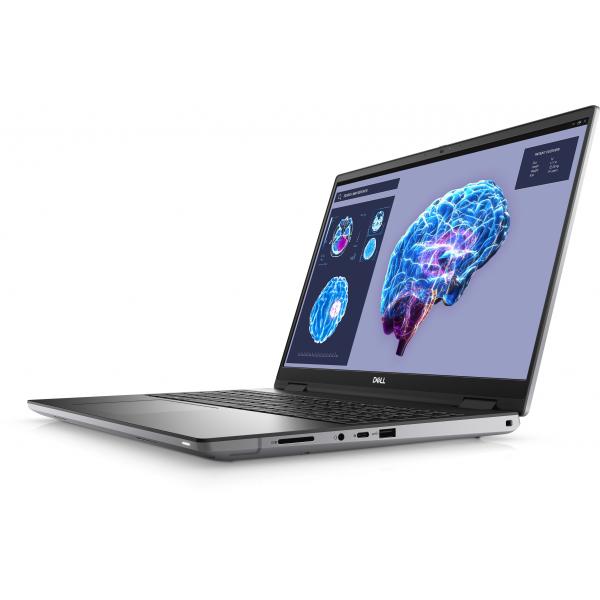 DELL Precision 7680 Intel Core i7 i7-13850HX Workstation mobile 40,6 cm [16] Full HD+ 16 GB DDR5-SDRAM 512 GB SSD NVIDIA RTX 2000 Ada Wi-Fi 6E [802.11ax] Windows 11 Pro Inglese UK Grigio (Dell Precision 7680 i7-13580HX 16GB/512SSD RTX2000 8GB W11P 16...