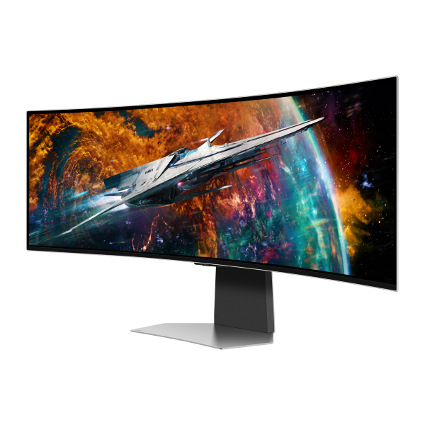 Samsung G95SC Monitor PC 124,5 cm [49] 5120 x 1440 Pixel Dual QHD OLED Argento (S49CG954S 49IN 32:9 DQHD 240HZ - 5.120 X 1.440 250CD/QM 0.1MS)SamsungLS49CG954SUXEN