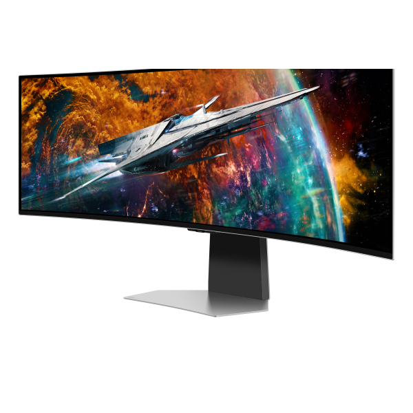 Samsung G95SC Monitor PC 124,5 cm [49] 5120 x 1440 Pixel Dual QHD OLED Argento (S49CG954S 49IN 32:9 DQHD 240HZ - 5.120 X 1.440 250CD/QM 0.1MS)SamsungLS49CG954SUXEN
