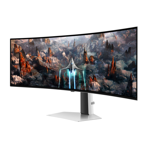 Samsung Monitor Gaming Odyssey OLED G9 - G93SC da 49'' Dual QHD Curvo (34Suxen Computer Monitor - 124.5 Cm [49] 5120 X 1440 - Pixels Dqhd Oled Silver - Warranty: 12M)SamsungLS49CG934SUXEN