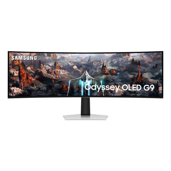 Samsung Monitor Gaming Odyssey OLED G9 - G93SC da 49'' Dual QHD Curvo (34Suxen Computer Monitor - 124.5 Cm [49] 5120 X 1440 - Pixels Dqhd Oled Silver - Warranty: 12M)SamsungLS49CG934SUXEN