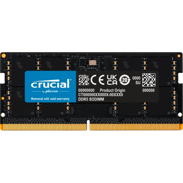 Crucial CT32G56C46S5 memoria 32 GB 1 x 32 GB DDR5 262-pin SO-DIMM (Crucial 32GB DDR5-5600Mhz SODIMM Memory. WARRANTY: 1YM)CrucialCT32G56C46S5