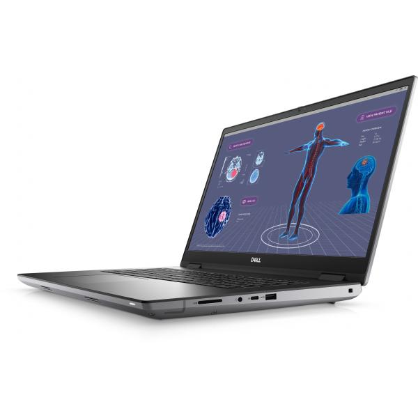 DELL Precision 7780 Intel Core i7 i7-13850HX Workstation mobile 43,9 cm [17.3] Full HD 16 GB DDR5-SDRAM 512 GB SSD NVIDIA RTX 2000 Ada Wi-Fi 6E [802.11ax] Windows 11 Pro Grigio (Dell Precision 7780 - Intel Core i7 - 13850HX / up to 5.3 GHz - Win 11 P...