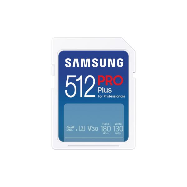 Samsung PRO Plus SD Card - Scheda di memoria 512GB [2023] (Samsung MB-SD512S/EU hukommelseskort 5)Samsung8806094780031MB-SD512S/EU